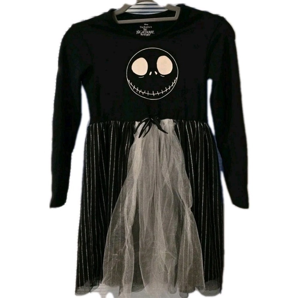 Disney Nightmare Before Christmas Jack Skellington Girls Dress Size 10/12